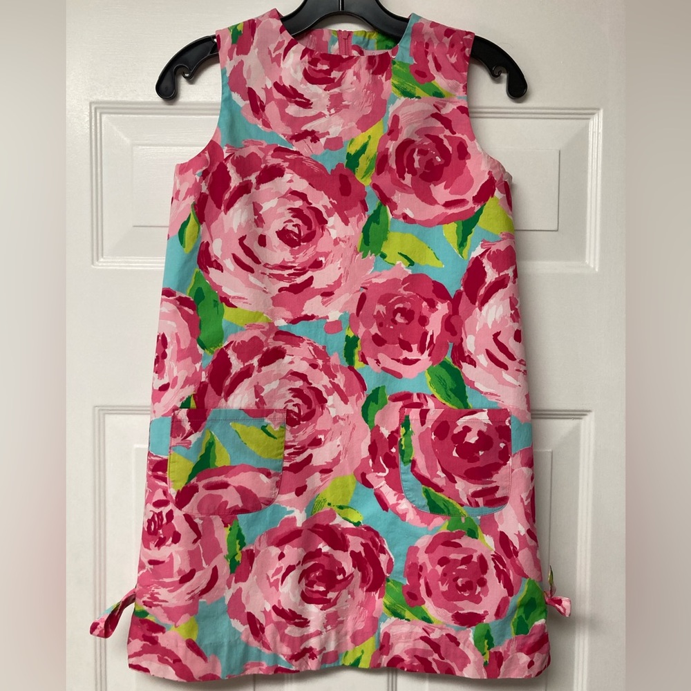 Lilly Pulitzer hotty pink first impressions sz 14 dress